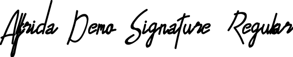 Alfrida Demo Signature Regular font | AlfridaDemoSignature.ttf