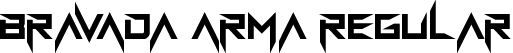 BravAda Arma Regular font | bravada-arma.ttf