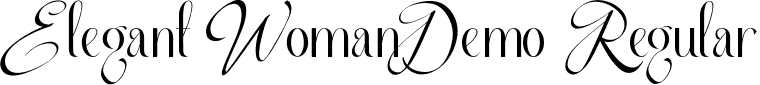 Elegant Woman Demo Regular font | ElegantWomanDemoRegular.ttf