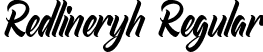 Redlineryh Regular font | Redlineryh.ttf