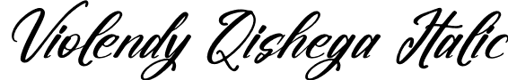 Violendy Qishega Italic font | Violendy-Qishega-Italic.otf