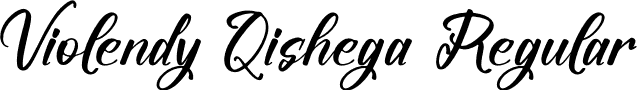 Violendy Qishega Regular font | Violendy-Qishega.otf