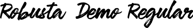 Robusta Demo Regular font | Robusta Demo.otf