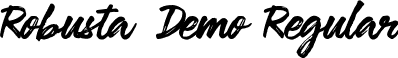 Robusta Demo Regular font | Robusta Demo.ttf