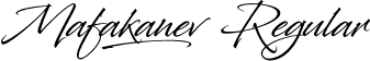 Mafakanev Regular font | Mafakanev.otf