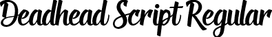 Deadhead Script Regular font | Deadhead Script.otf