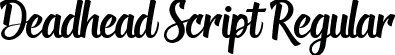 Deadhead Script Regular font | Deadhead Script.ttf