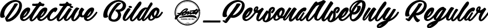 Detective Bildo 2_PersonalUseOnly Regular font | Detective Bildo 2_PersonalUseOnly.ttf