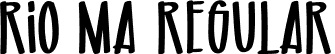 RIO MA Regular font | RIO & MA.otf