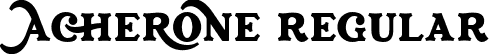 Acherone Regular font | Acherone.otf