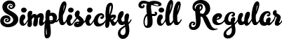 Simplisicky Fill Regular font | Simplisicky Fill.ttf