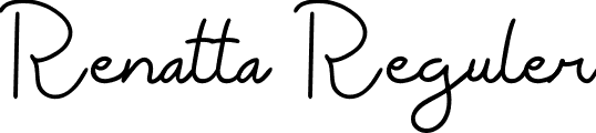 Renatta Reguler font | Renatta-Reguler.ttf