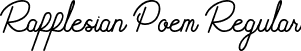 Rafflesian Poem Regular font | Rafflesian Poem.ttf