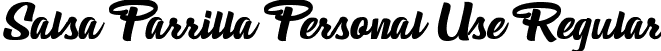 Salsa Parrilla Personal Use Regular font | Salsa Parrilla Personal Use.ttf