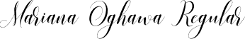 Mariana Oghawa Regular font | Mariana Oghawa.ttf