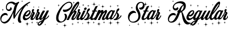 Merry Christmas Star Regular font | MerryChristmasStar.ttf