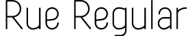 Rue Regular font | Rue.otf