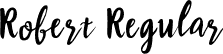 Robert Regular font | Robert.otf