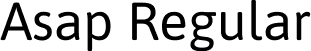 Asap Regular font | Asap-Regular.ttf