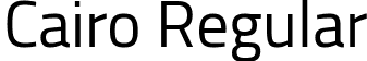 Cairo Regular font | Cairo-Regular.ttf