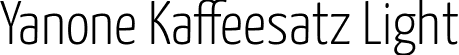 Yanone Kaffeesatz Light font | YanoneKaffeesatz-Light.ttf