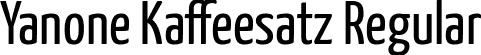 Yanone Kaffeesatz Regular font | YanoneKaffeesatz-Regular.ttf