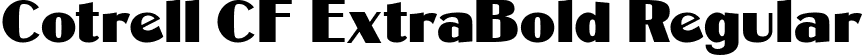 Cotrell CF ExtraBold Regular font | CotrellCFExtraBold-Regular.ttf