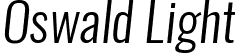 Oswald Light font | Oswald-LightItalic.ttf