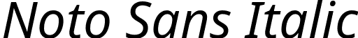 Noto Sans Italic font | NotoSans-Italic.ttf