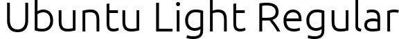 Ubuntu Light Regular font | Ubuntu-Light.ttf