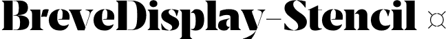 BreveDisplay-Stencil  font | Breve Display Stencil.otf