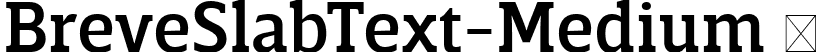 BreveSlabText-Medium  font | Breve Slab Text Medium.ttf