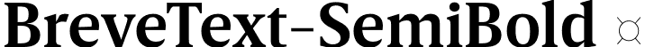 BreveText-SemiBold  font | Breve Text Semi Bold.otf