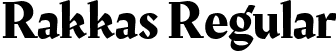 Rakkas Regular font | Rakkas-Regular.ttf