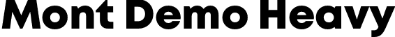 Mont Demo Heavy font | MontDemo-Heavy.otf