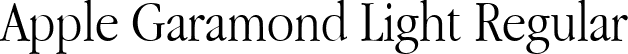 Apple Garamond Light Regular font | AppleGaramond-Light.ttf