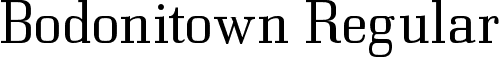 Bodonitown Regular font | Bodonitown.ttf