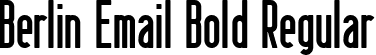 Berlin Email Bold Regular font | Berlin Email Bold.ttf