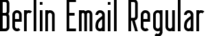 Berlin Email Regular font | Berlin Email.ttf