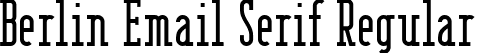 Berlin Email Serif Regular font | Berlin Email Serif.ttf