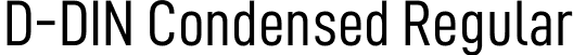 D-DIN Condensed Regular font | D-DINCondensed.otf