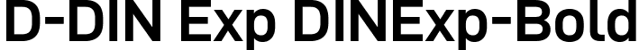 D-DIN Exp DINExp-Bold font | D-DINExp-Bold.ttf