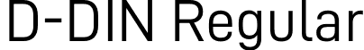 D-DIN Regular font | D-DIN.otf