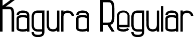 Kagura Regular font | Kagura.otf