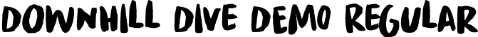 Downhill Dive DEMO Regular font | DownhillDiveDemoRegular-0WD4R.otf