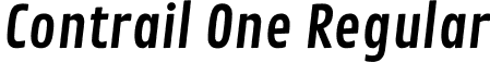 Contrail One Regular font | ContrailOne-Regular.ttf