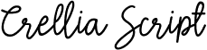 Crellia Script font | Crellia.otf