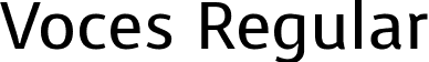 Voces Regular font | Voces-Regular.ttf