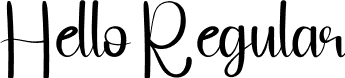 Hello Regular font | Hello.otf