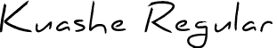 Kuashe Regular font | Kuashe-Regular.otf